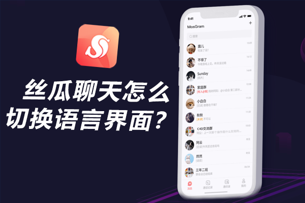 丝瓜聊天怎么切换语言界面？