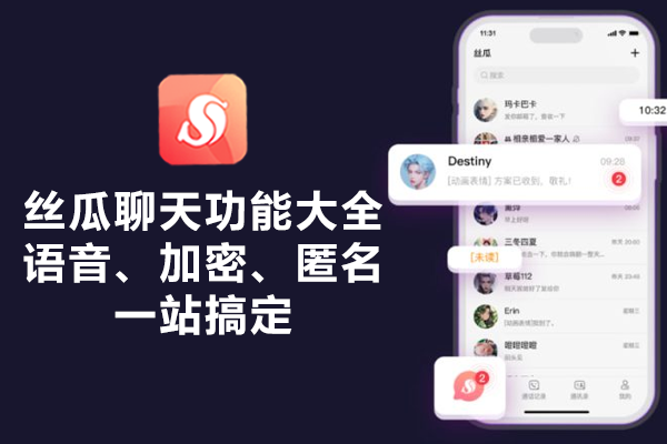 丝瓜聊天功能大全：语音、加密、匿名一站搞定